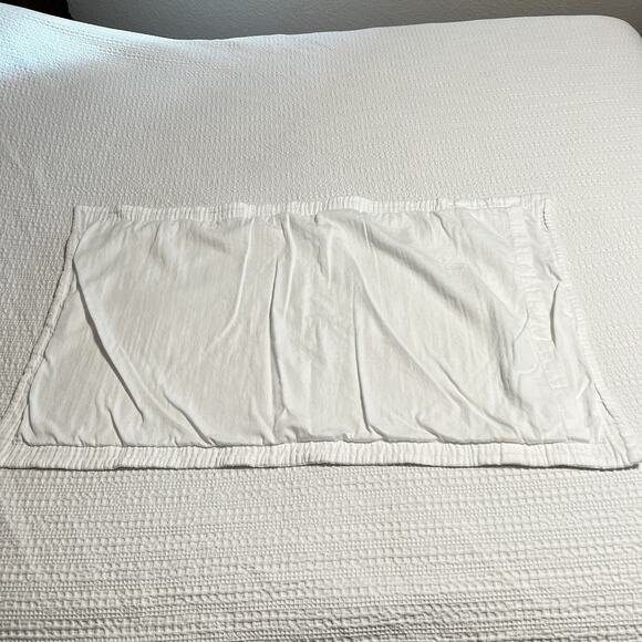 Pottery Barn 100% Cotton Textured White Duvet Cover Size King With Matching Sham - Picture 4 of 10